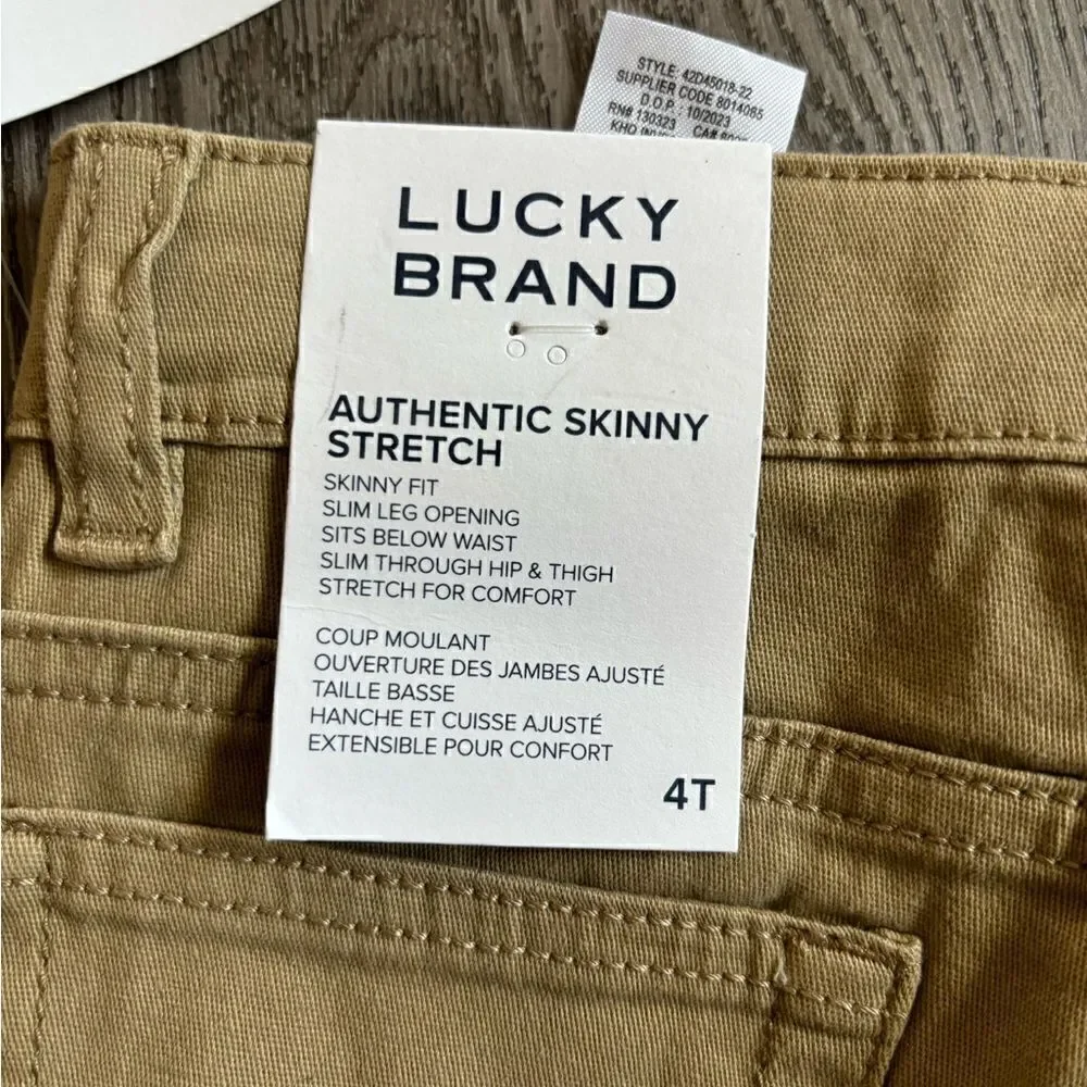 Lucky brand authentic skinny stretch with adjustable waist band